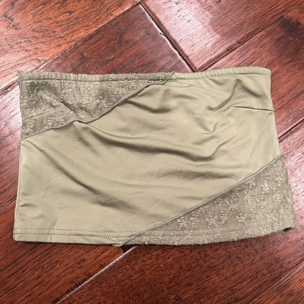 Edikted Olive Textured Women's Top